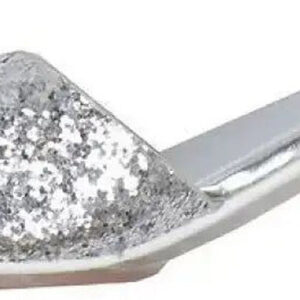 Souza Mariona Silver High Heel Slipper, size 10/11