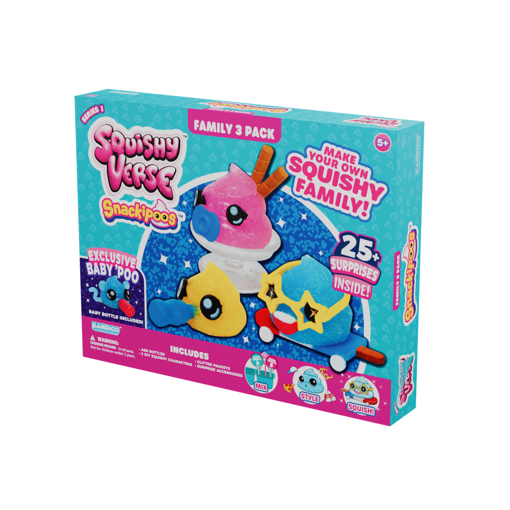 Squishyverse 3 Pack Family Snackipoos