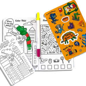 Let's Go! Activity & Coloring Kit - Robo Dinos