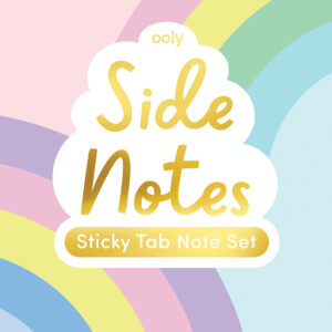 Side Notes Sticky Tab Note Set Pastel Rainbow