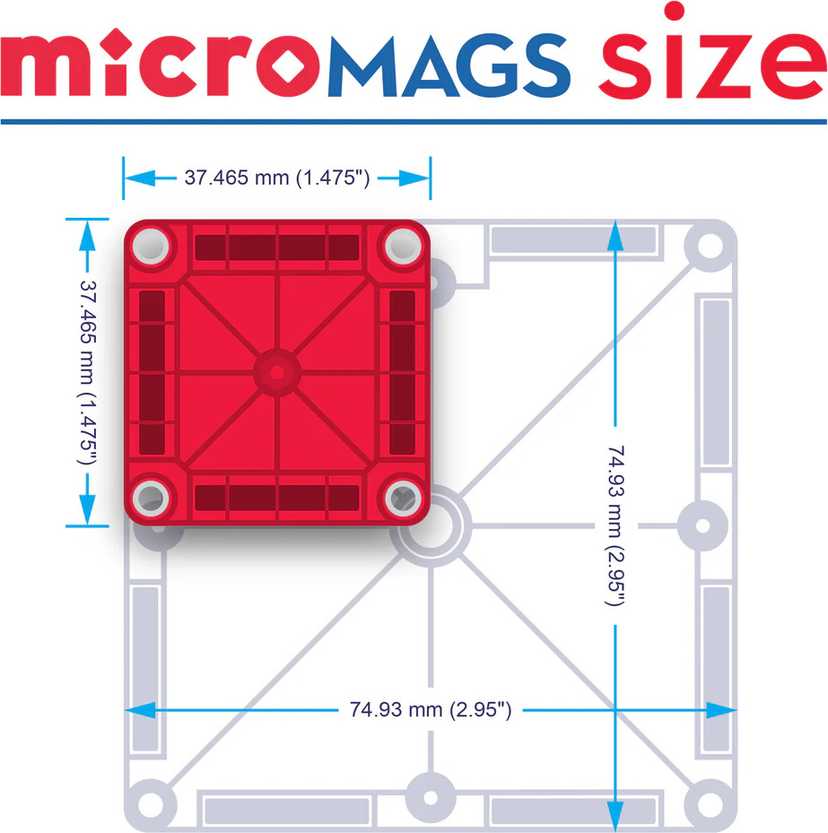 Magna-Tiles microMAGS Travel (26 Piece Set)