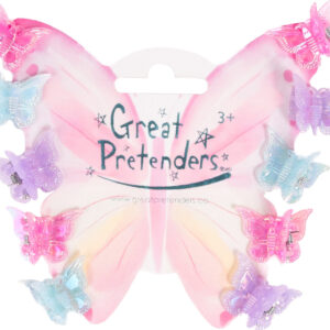 Fancy Flutter Mini Hairclips, 10pc