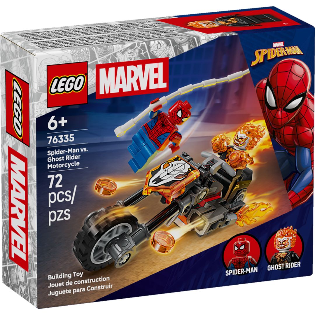 Lego 76335 Spiderman vs Ghost Rider Motorcycle