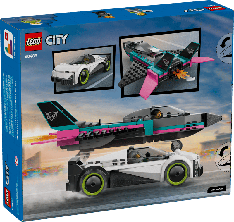 Lego City 60489 Jet vs Car