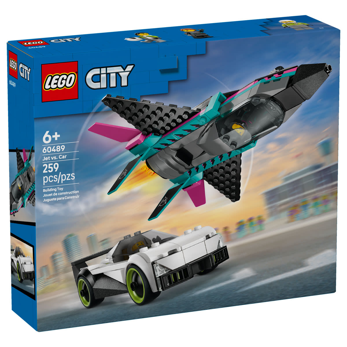 Lego City 60489 Jet vs Car