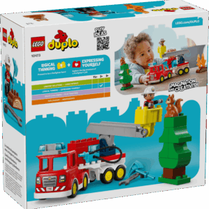 Lego Duplo 10473 Fire Truck with Hose and Firefighter