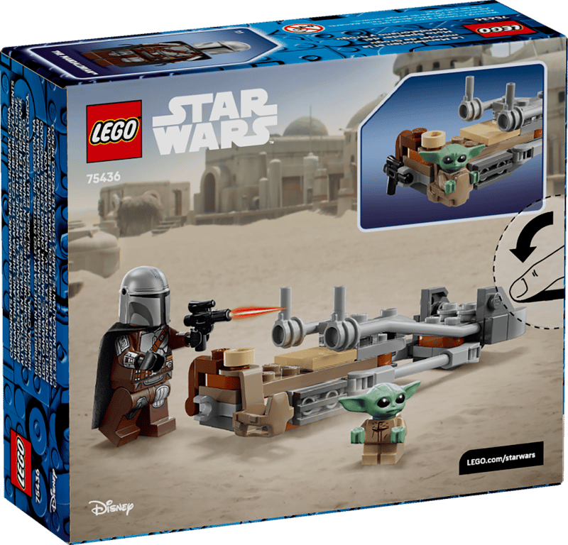 Lego Star Wars 75436 The Mandalorian and Grogus Speeder Bike