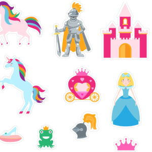 Bath Time Stickers - Fantasy World Unicorn