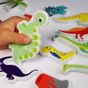 Bath Stickers with Header – Dinosaurs