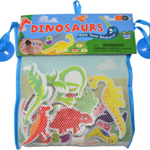 Bath Stickers with Header – Dinosaurs