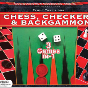 Checkers, Chess and Backgammon set
