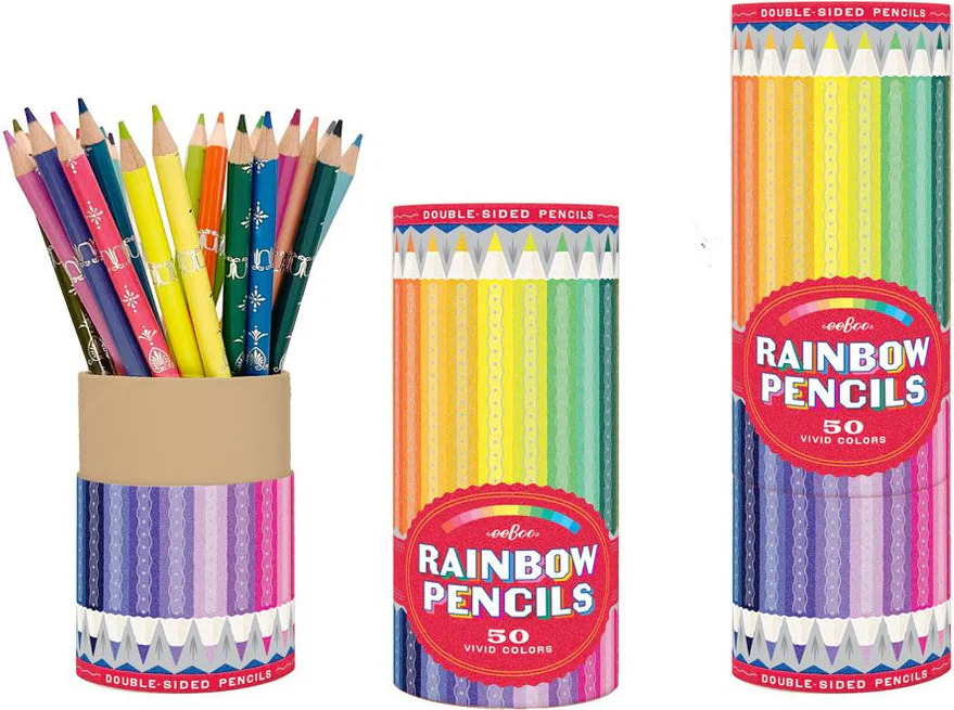 Rainbow Pencils (double-sided pencils - 25 pencils, 50 colors)