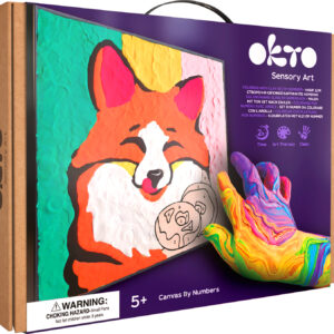 OKTO Clay-by-Numbers Kit – "Fox" (11.4" x 11.4")