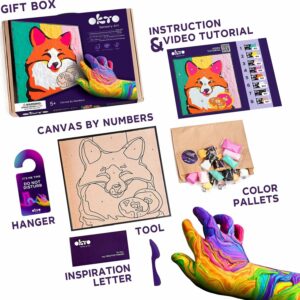 OKTO Clay-by-Numbers Kit – "Fox" (11.4" x 11.4")