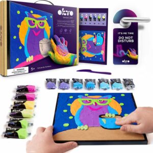 OKTO Clay-by-Numbers Kit – "Owl" (11.4" x 11.4")