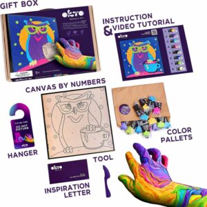 OKTO Clay-by-Numbers Kit – "Owl" (11.4" x 11.4")