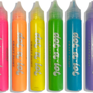 Dot-a-Lot 3D Dimensional Craft Paint - Brights - Set of 8