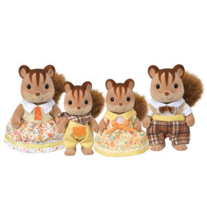 Calico Critters Walnut Squirrel Family