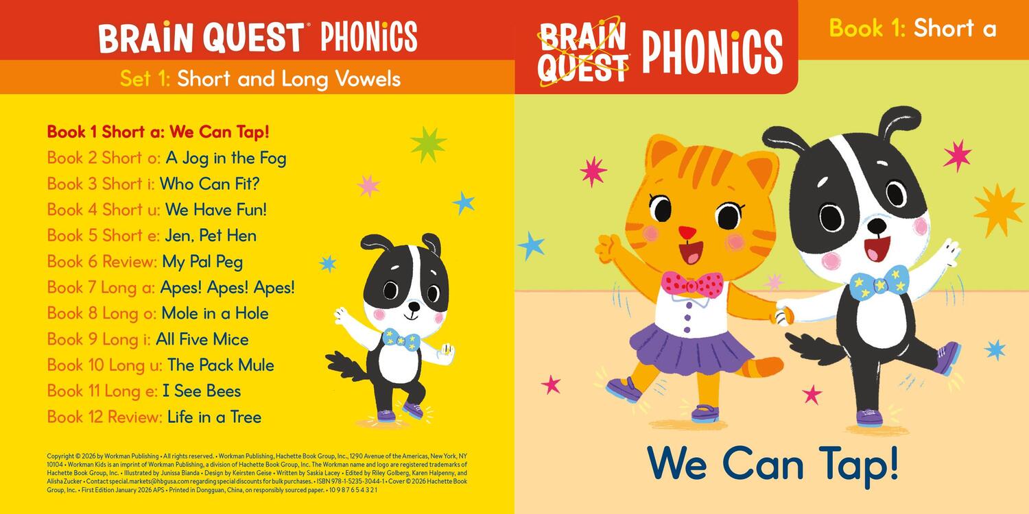 Brain Quest Phonics Readers: Set 1: 12 Decodable Readers: Short and Long Vowels