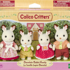 Calico Critters Chocolate Rabbit Family