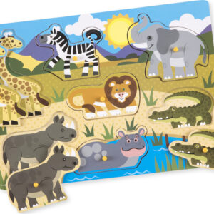 Safari Peg Puzzle - 7 Pieces