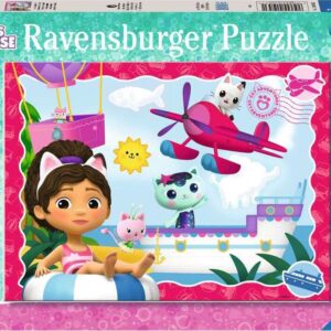 Children's Jigsaw Puzzle Gabby's Dollhouse: Cat Adventures! - 100 Pieces Puzzle