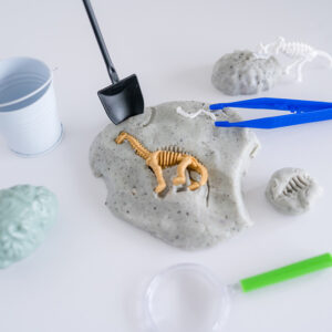 Dinosaur Fossil Dig Sensory Dough Play Kit