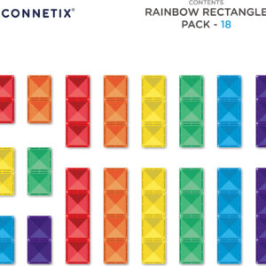Connetix Rainbow Rectangle Pack (18 pc)