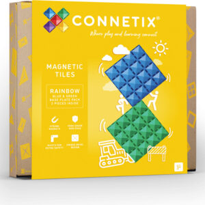Connetix Rainbow Blue & Green Base Pack 2PC