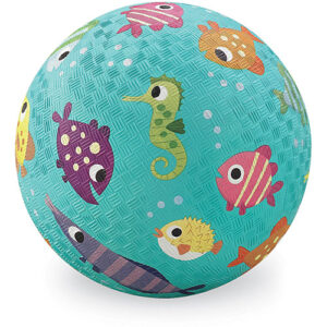 Crocodile Creek Fish Turquoise Playground Ball 5 inches