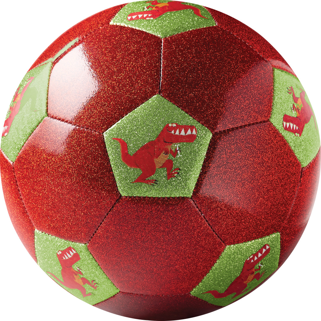 Size 3 Glitter Soccer Ball - Dinosaur