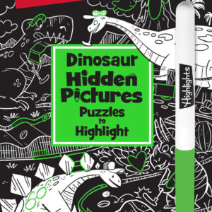 Dinosaur Hidden Pictures Puzzles to Highlight