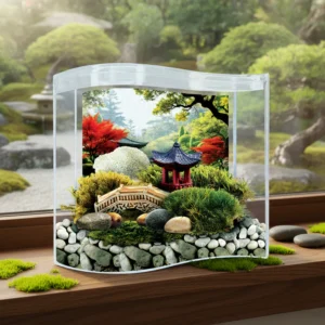 Bonsai Moss and Rock Garden