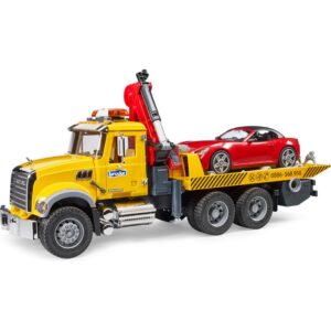 Bruder MACK Granite Tow Truck with Roadster