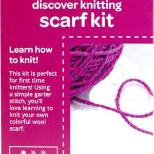 Friendly Loom - Knitting Scarf Kit - Pink
