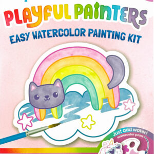 Playful Painters Easy Watercolor Painting Kit - Rainbow Cuties