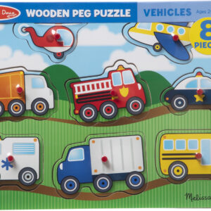 Vehicles Peg Puzzle - 8 Pieces