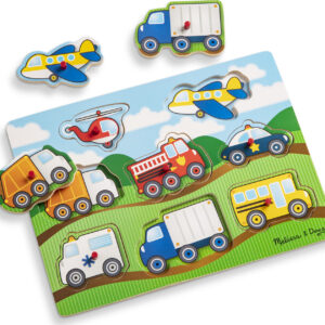 Vehicles Peg Puzzle - 8 Pieces