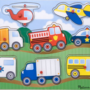 Vehicles Peg Puzzle - 8 Pieces