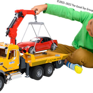 Bruder MACK Granite Tow Truck with Bruder Roadster