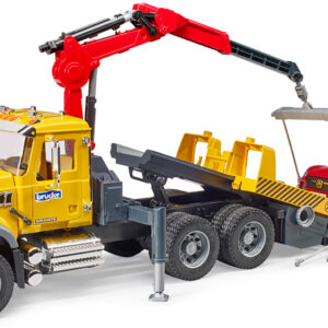 Bruder MACK Granite Tow Truck with Bruder Roadster