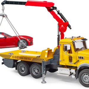 Bruder MACK Granite Tow Truck with Bruder Roadster