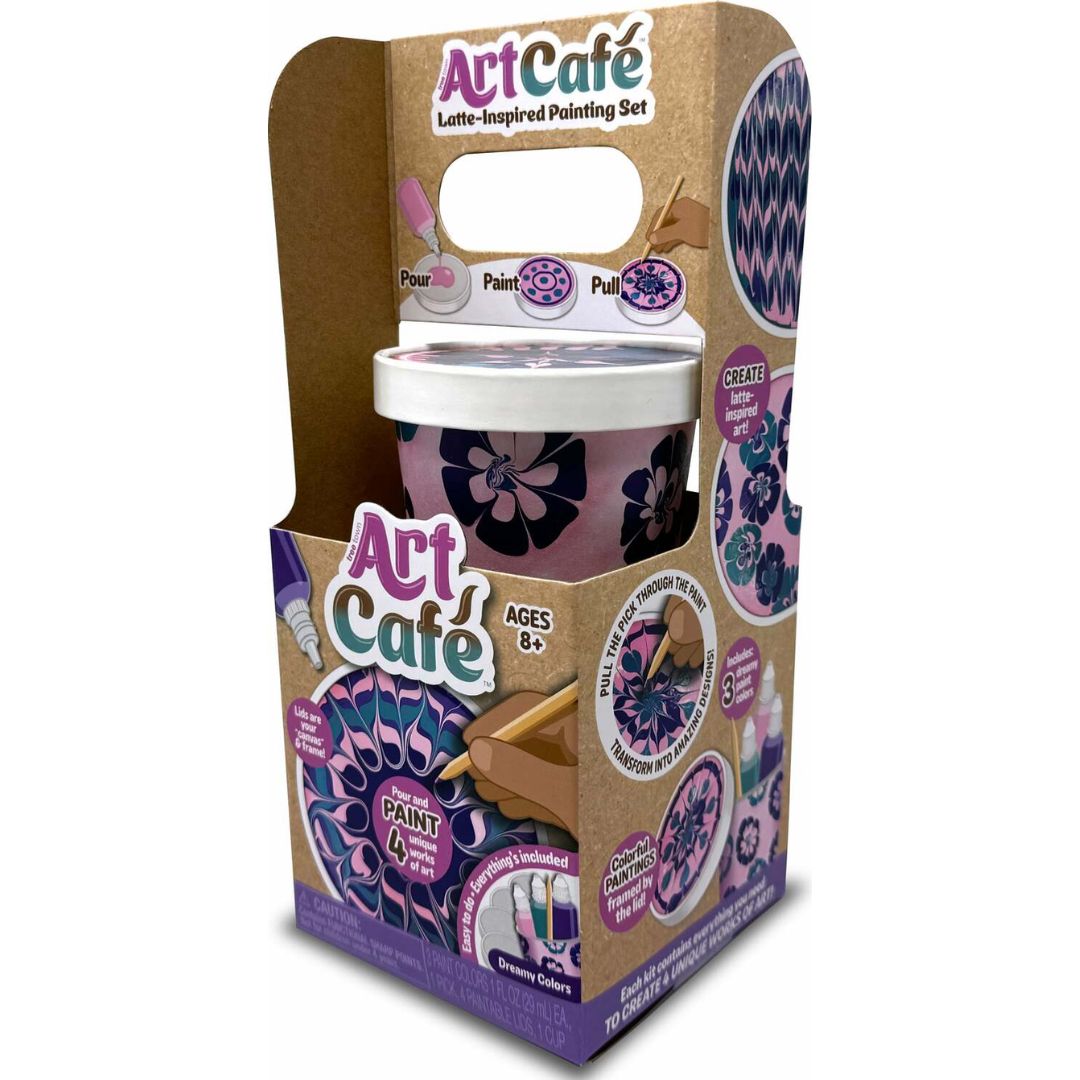 Art Cafe Latte Inspired Panting Dreamy Colors
