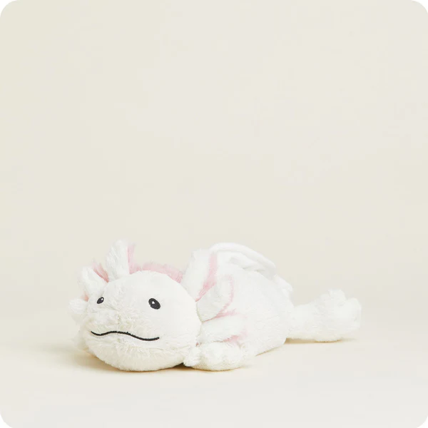 White Axolotl Weighted Heatable Plush