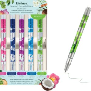 Lifelines Scented Lava Gel Pens - Brights 5 pk