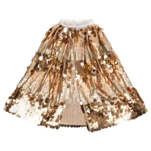 5th Avenue Gold Sequin Cape