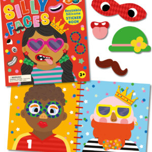 Silly Faces Silicone Sticker Book