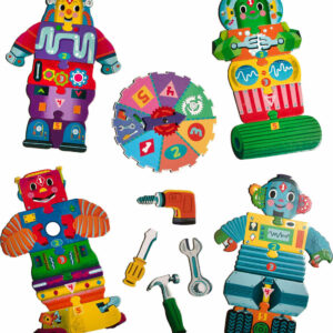 Build a Robot Spinner Game (shaped box game)