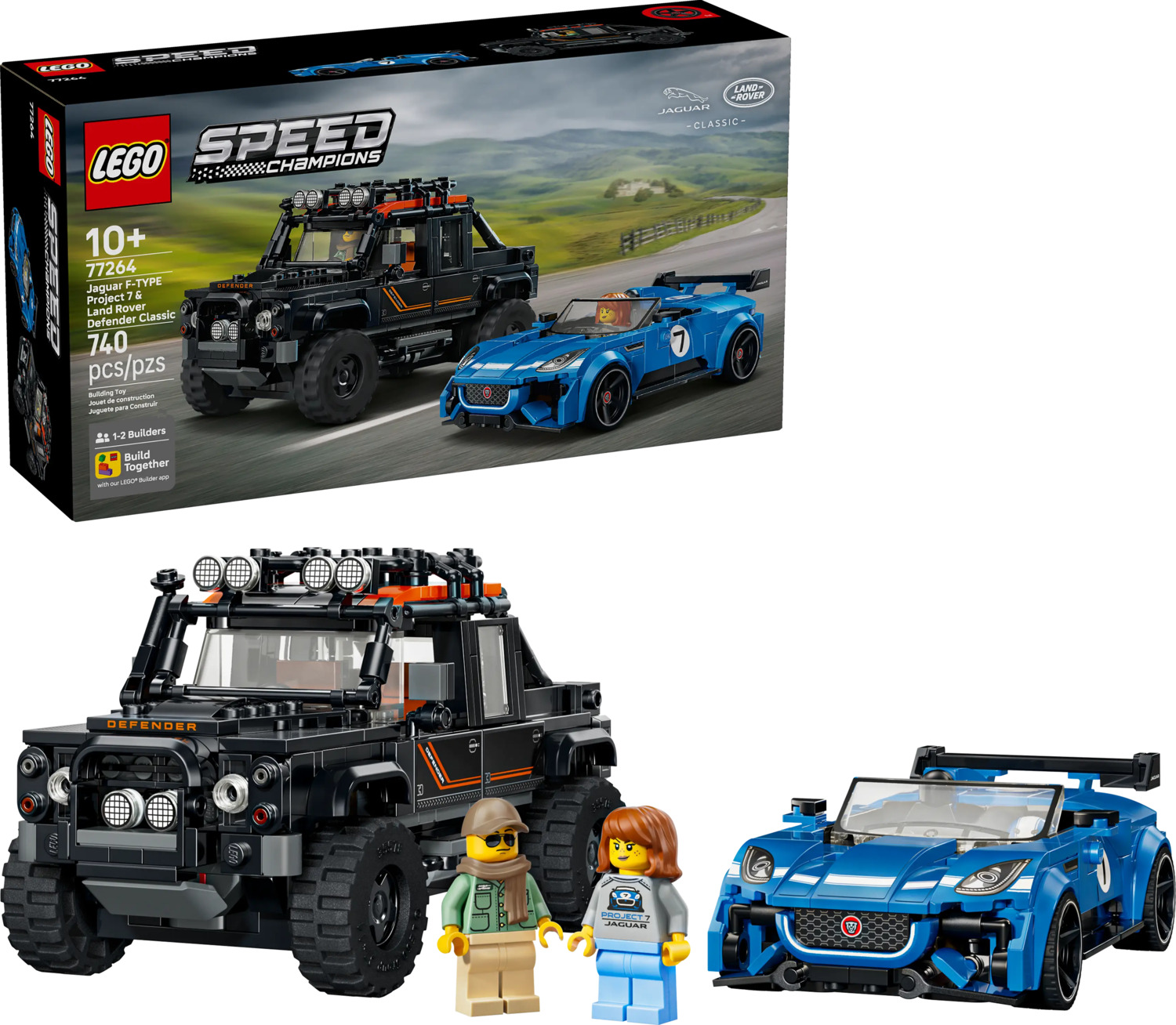 LEGO® Speed Champions Jaguar Project 7 & Land Rover Defender