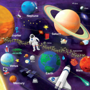 Glow in the Dark - NASA Solar System 60 Piece Kids Puzzle